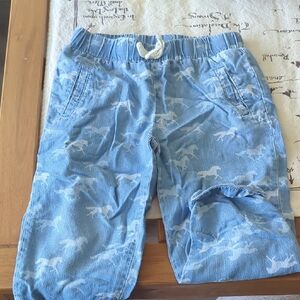 Gymboree Blue Horse Print Pants